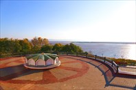 Вид на реку Амур-город Хабаровск
